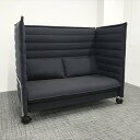 応接用ソファ 2人用 ヴィトラ アルコーヴ キャスター付 【中古】