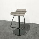 オカムラ ハイチェア 昇降式 メルチェ パッド無 ブラウン IH-863436B ∴ 【中古】