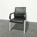 【安心!リユース保証8ヵ月付き♪】 ミーティングチェア 肘付 300シリーズ コクヨ ブラック 【中古】