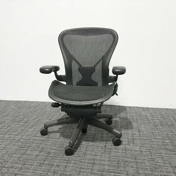 アーロンチェア Bタイプ ポスチャーフィット スタンダード HermanMiller ハーマンミラー ブラック 【中古】