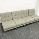 ソファ 4点セット イトーキ グレージュ 【中古】