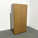 書庫 ブラウン 木目 オカムラ エグゼクティブ 両開き 社長室家具【中古】