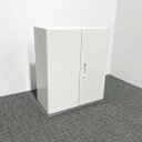 スチール 書庫 両開き プラス L6 ホワイト 両開き書庫 【中古】