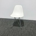 ハーマンミラー HermanMiller ミーティングチェア 肘無 イームズ プラスチックシェルサイドチェア ホワイト 【中古】