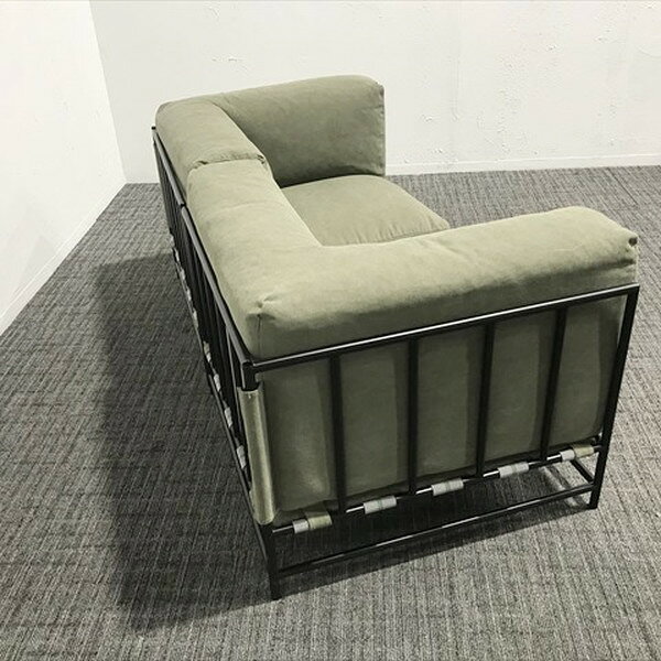ロビーチェア 2人用 アスプルンド グリーン 【中古】