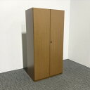 書庫 社長室家具 両開き オカムラ エグゼクティブ ブラウン 木目【中古】