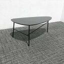 ローテーブル クラッシュゲート マリコ センターテーブル ブラック 【中古】