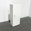 片開き書庫 レクトライン オカムラ ホワイト 【中古】