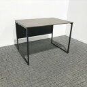 オフィスデスク 平デスク スチールデスク 事務机 オカムラ ソリスト プライズウッドダーク 木目調 【中古】