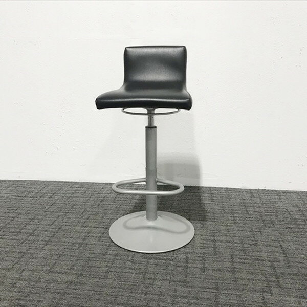 ハイチェア 昇降式 ハイスツール HC-4 中央可鍛工業 ブラック 【中古】