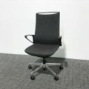 オカムラ オフィスチェア モードハイバック ダークグレー 肘付き 【中古】