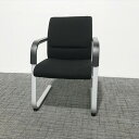 ミーティングチェア 肘付 コクヨ ブラック 【中古】
