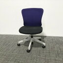 イナバ バルチェ ローバック オフィスチェア ブルー 【中古】