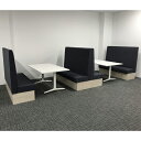 ソファ 5点セット 応接セット グレー 【中古】