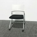 スタッキングチェア 肘無 マノス ネスタブルタイプ キャスター付 イトーキ 【中古】