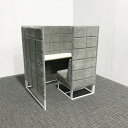 個別ブース アスプルンド ワークプラス ベースドウィズ 引出し無 グレー 【中古】