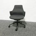 オカムラ オフィスチェア ライブス ダークグレー 肘付き 【中古】