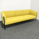 応接用ソファ 3人用 アスプルンド ワークプラス メルトーン イエロー 【中古】