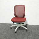 オカムラ オフィスチェア シルフィー レッド メッシュ 【中古】