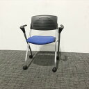 スタッキングチェア 肘付 カグクロ プロチーム キャスター付 【中古】