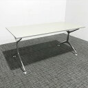 カッシーナ ミーティングテーブル 完成品 アリアス フレームテーブル 折りたたみ可 Cassina □ 【中古】