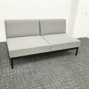 応接用ソファ 2人用 コレッソ コクヨ グレー 【中古】