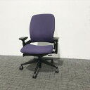 オフィスチェア steelcase スチールケース リープV2 パープル 可動肘付き 【中古】