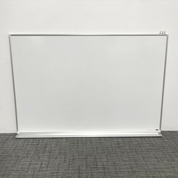 壁掛ホワイトボード 暗線入り WA片面型4x6 内田洋行 ウチダ シルバー 【中古】