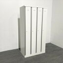 オカムラ スチールロッカー 4人用 SW型 ホワイト 【中古】
