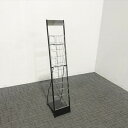 パンフレットスタンド 1列10段 カタログスタンド 折りたたみ可 ライオン事務器 【中古】