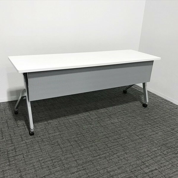 フラップ式会議テーブル W1800 フラプラー オカムラ 【中古】
