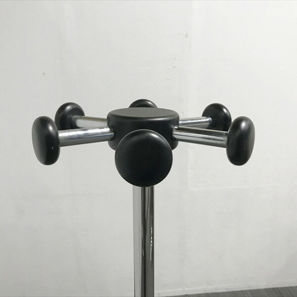 ポールハンガー シルバー オフィスコートハンガー 【中古】