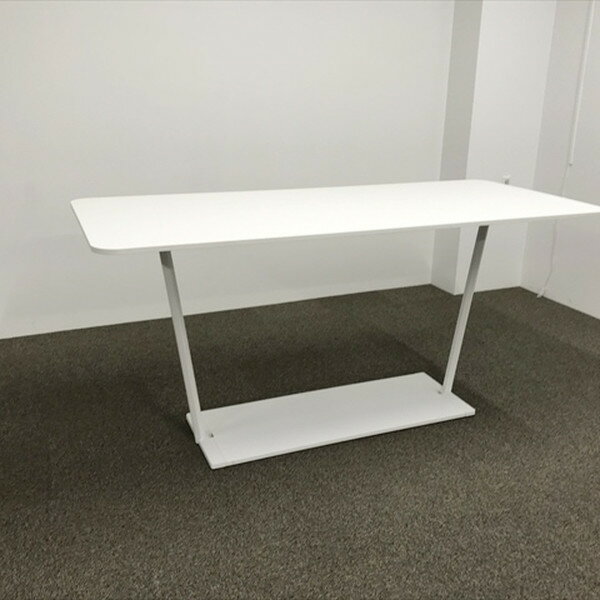 ハイテーブル 要組立 リージョン コクヨ グレインドホワイト 【中古】