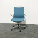 オカムラ オフィスチェア モード ブルーグリーン 肘付き 【中古】