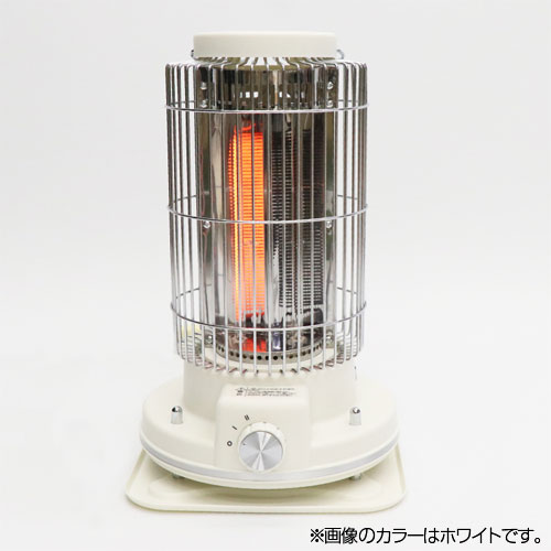 レトロ調電気ストーブ ホワイト HDL-4249 電気ストーブ ヒーター 遠赤外線 小型 軽...