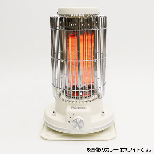 レトロ調電気ストーブ ホワイト HDL-4249 電気ストーブ ヒーター 遠赤外線 小型 軽...