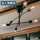 『ポイント10倍』『取寄品』インターフォルム 天井照明 Astre アストル シーリングライト 6灯 レトロ球付 LT-2677 多灯 リビング 寝室 おしゃれ...