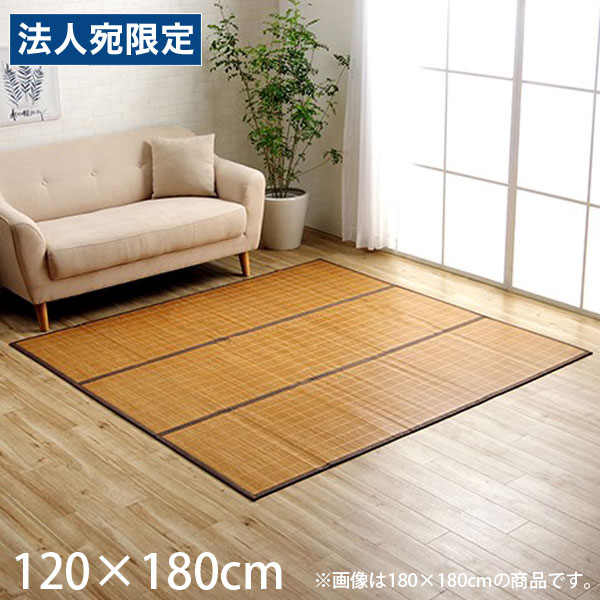 Rakuten - イケヒコ CXHプレーン 竹ラグ 120×180cm ブラウン CXHP120180 [ バンブー 竹 ラグ カーペット 天然素材 丈夫 抗菌 防臭 消臭 ]『代引不可』『送料無料（一部地域除く）』