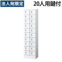小物入ロッカー 2列10段(20人用)内筒交換錠タイプ KLKW-20-TN『代引不可』『送料無料(一部地域除く)』