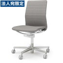 『受注生産品』 コクヨ(KOKUYO) オフィスチェア FABRE(ファブレ) ローバック ストライプタイプ ポリッシュ脚 ホワイトフレーム 肘なし ライトグレー C01-P102CU-WE2E21 『代引不可』『送料無料(一部地域除く)』