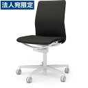 『受注生産品』 コクヨ(KOKUYO) オフィスチェア FABRE(ファブレ) ローバック プレーンタイプ ホワイト脚 ホワイトフレーム 肘なし ブラック C01-W101CU-WE6E61 『代引不可』『送料無料(一部地域除く)』