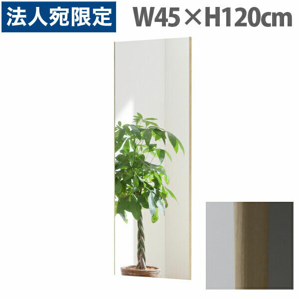 リフェクスミラー スタンダード スリムエッジ W45×H120cm メープル RM-2[ 割れない 軽量 軽い フィルムミラー 姿見 全身鏡 全身ミラー 安全 ]『代引不可』『送料無料（一部地域除く）』