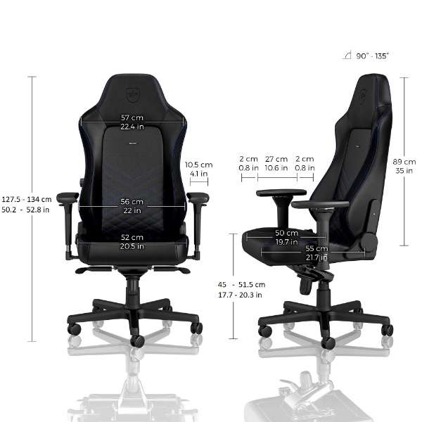 noblechairs ゲーミングチェア HERO ブルー NBL-HRO-PU-BBL-SGL 『日時指定不可』...