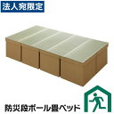 イケヒコ 防災用 段ボール畳ベッド シングル 100×200cm 『代引不可』『送料無料(一部地域除く)』