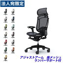 『ポイント10倍』『受注生産品』 オカムラ チェア コンテッサ セコンダ エクストラハイバック ブラックフレーム ブラックボディ 座メッシュ 可動肘 ランバーサ...