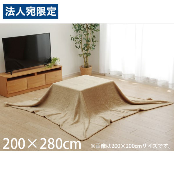 イケヒコ アクリル こたつ中掛け毛布 フラットタイプ 長方形 200×280cm ブラウン ACL200280 [ こたつ こたつ布団 中掛け 毛布 洗える ]..