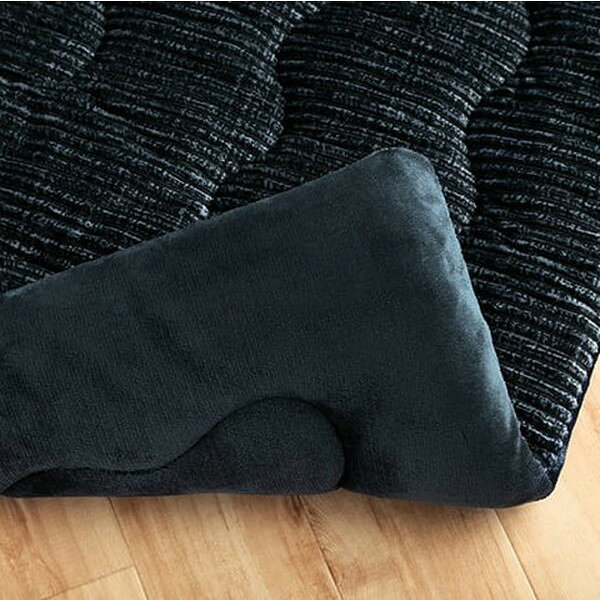 イケヒコ グランド こたつ布団 コーデュロイ 正方形 205×205cm ネイビー G6840009 [ こたつ 薄掛け コンパクト収納 無地 洗える ]『代引不可』『送料無料(一部地域除く)』 [3]