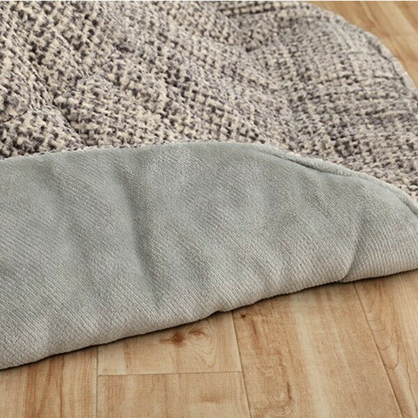 イケヒコ ノート 薄掛こたつ布団 楕円 185×225cm グレー G6841439 [ こたつ こたつ布団 薄掛け 円型 洗える ]『代引不可』『送料無料(一部地域除く)』 [3]