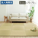 イケヒコ い草 置き畳 70×70cm 1枚 敷物 畳 たたみ ヘリなし 和風 無添加 無着色 日本製『代引不可』『送料無料(一部地域除く)』