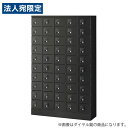 生興 小物入れロッカー 5列10段 50人用 ダイヤル錠 W1000×D300×H1600mm ブラック KLKK-50-DBK 収納家具 ロッカー 小物 貴重...